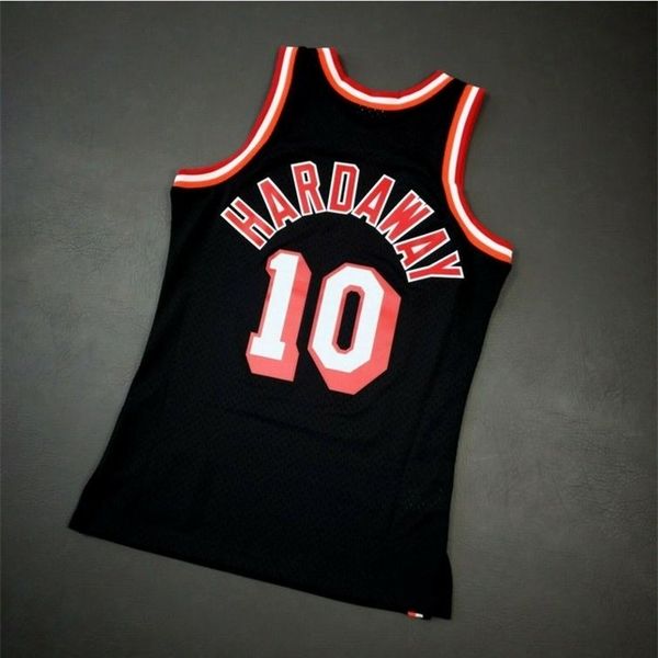 

custom 604 youth women vintagetim hardaway mitchell ness 96 97 college basketball jersey size s-4xl or custom any name or number jersey, Black