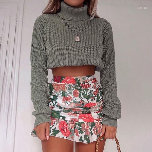 

2021 autumn/winter new women's turtleneck sweater simple solid color versatile autumn/winter knitwear women commuter office1, White;black