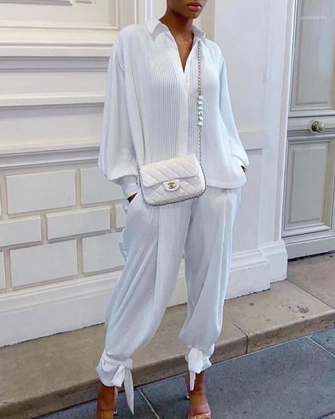 

vs&llwq two piece set women and pants tracksuits women 2020 casual solid suit long sleeve loose long pants ropa mujer1, Gray