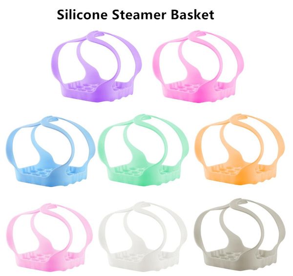 

steamer multi-function silicone egg steamer cooker food bowl lifter rack basket anti-scalding silicone bakeware gwb243 xuple