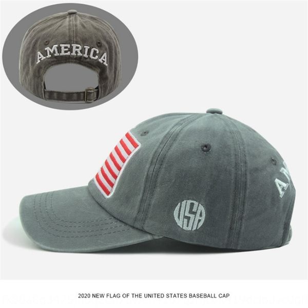 

jycpw spring and pointed capautumn new baseball cotton washed american flag embroidered peaked cap sun protection
