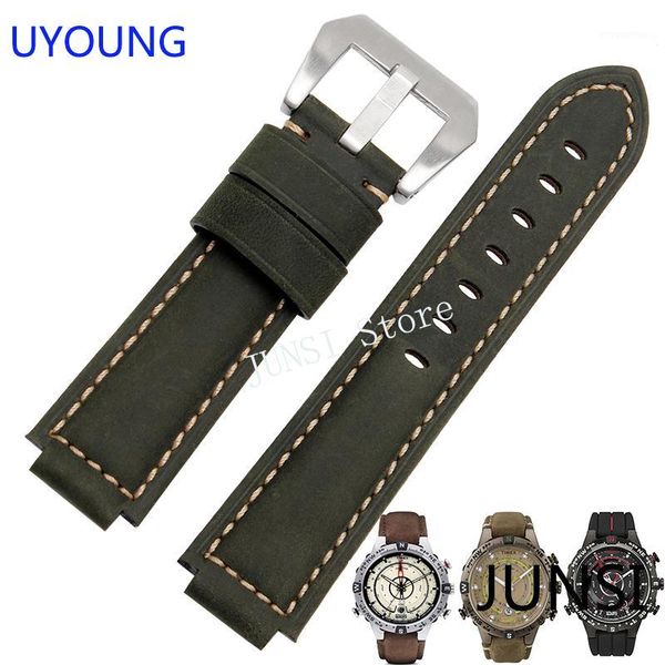 

watch bands uyoung watchband for t49859|t2n720|t2p141|t2n722|723|738|739 strap quality genuine leather band1, Black;brown