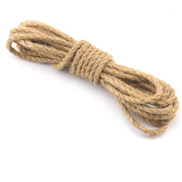 

0.19 inch 5mm natural jute rope home decoration retro style diy craft cord hand rope natural crafts decoration1, Black;white