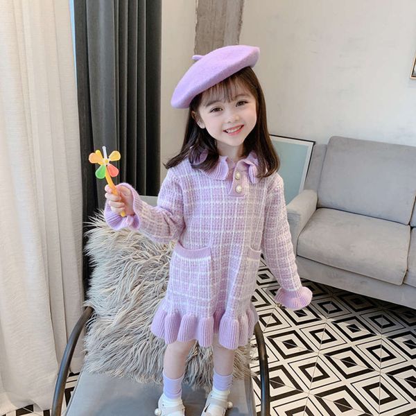 

town girl's girl autumn lapel blue baby drs children's princs skirt eace eace, Red;yellow