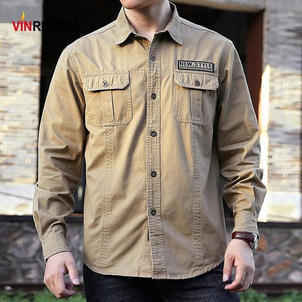 

large size -5xl 2020 autumn europe casual style men's 100% cotton long sleeve shirt spring man army green shirts 1, White;black