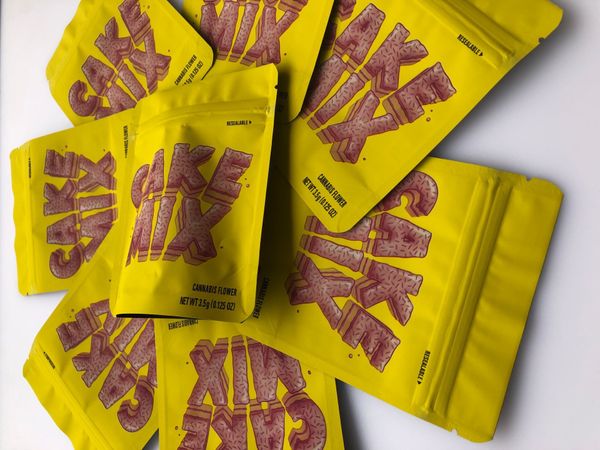 

mix ароматизаторы желтых мешки и 3.5g голограмма proof печенье пустого мешок местного торт майларовых наклейки сумка сумка этикетка пахнет s