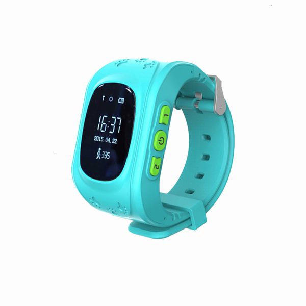 

q50 children's gps positioning phone silicone button smart sports watchbgt