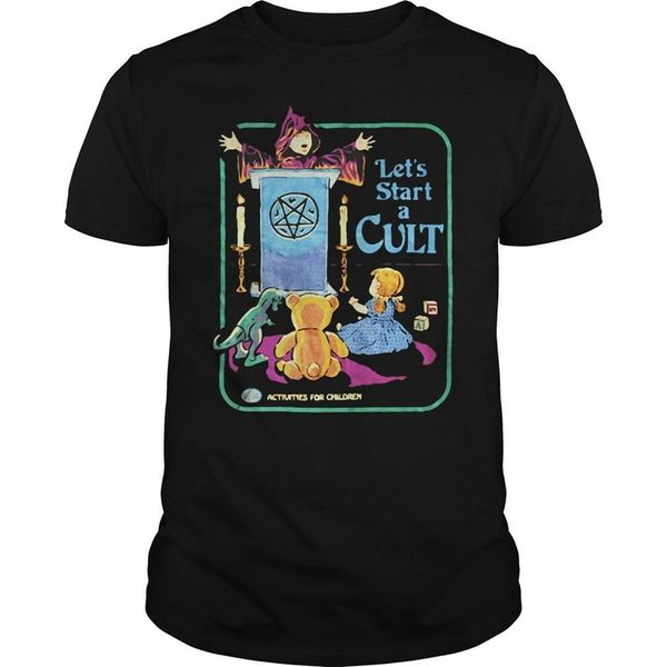 

let's start a cult for children black t-shirt s-3xl customize tee shirt sport hooded sweatshirt hoodie