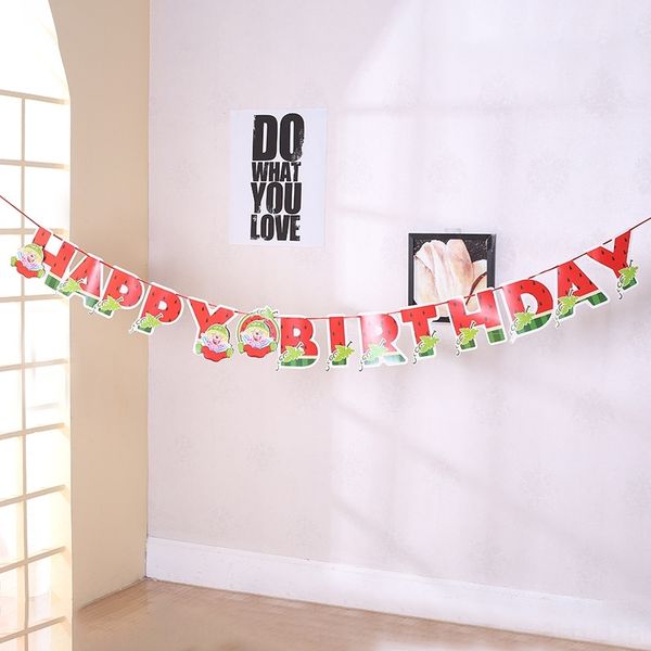 

6rlhb creative party happy supplies children's watermelon letters layout ing creative party layout pu children's watermelon letter