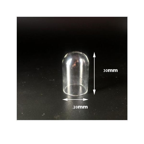 

10pieces hollow cylinder glass tube locket pendant glass bottle vial cover dome pendant handmade jewelry findings differ jlljow, Black