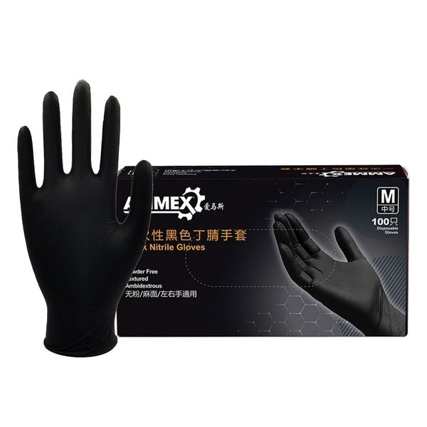 

factoryu98rreuseable 100 household pcs rubber multifunction eco-friendly comfortable disposable mechanic nitrile gloves