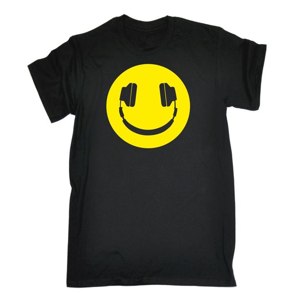 

yellow headphone smiley t-shirt tee dj party dance rave funny birthday gift 123t personalized t shirt t shirt sport hooded sweatshirt hoodie