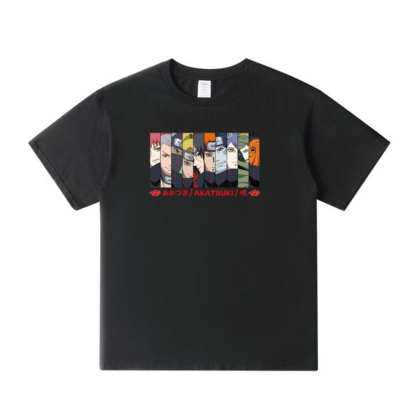 

sport new fashion naruto akatsuki logo pattern t shirt itachi uchiha anime t-shirts plus size cosplay costume xs-xxl