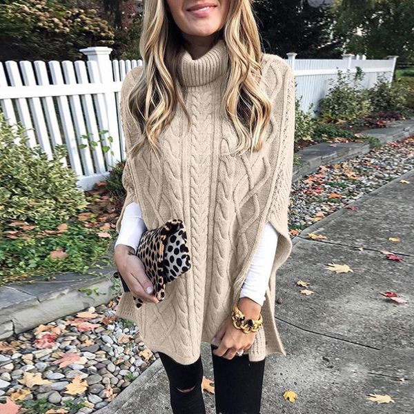 

women's turtleneck knitted sweater autumn winter new seven sleeve solid color elegant pullover knitwear big size 5xl female, White;black