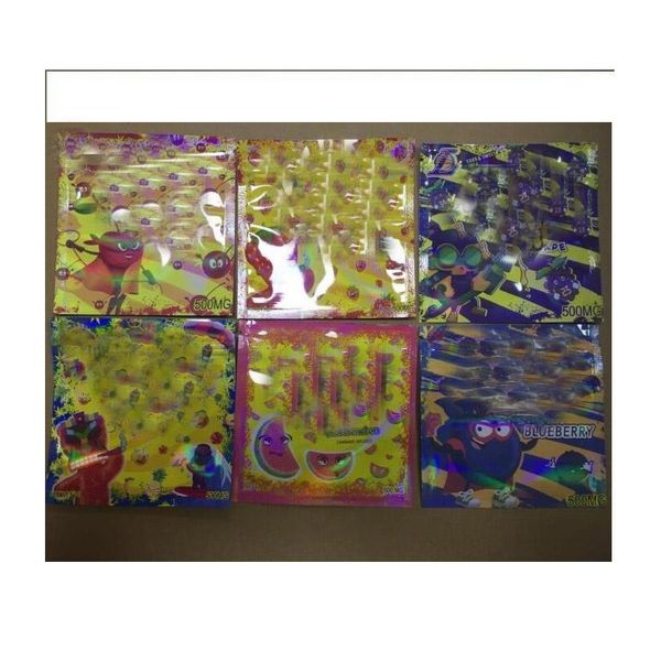 

500mg smell proof mylar foil bag 3 sides sealed flat pouch nerds rope infused gummies exotic 420 71 jllwfd yummy_shop