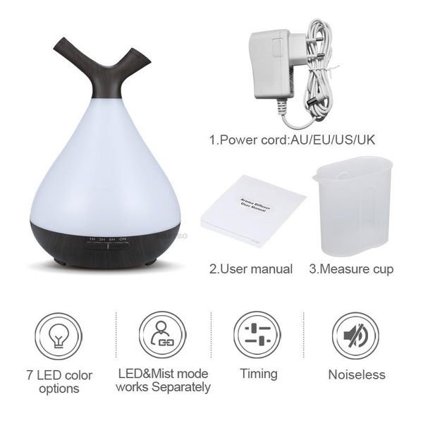 

humidifiers ultrasonic cold fog humidifier seven color led, 400ml air humidifier, fragrance diffuser, diffuser
