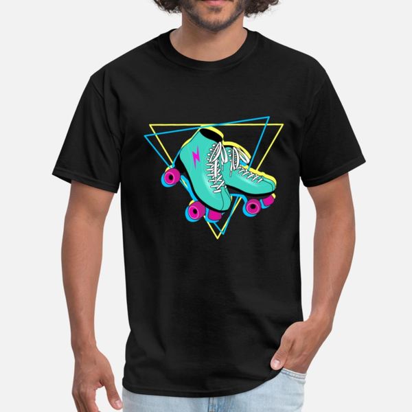 

roller skates neon retro designers graphic t shirt fun digital printing plus size tracksuit hoodie sweatshirt