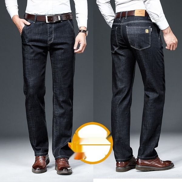 

phbwa elastic middle aged autumn aged modal and tube xintangzengchengguangzhou modal middle winter men's jeans and jeans autumn straigh, Blue