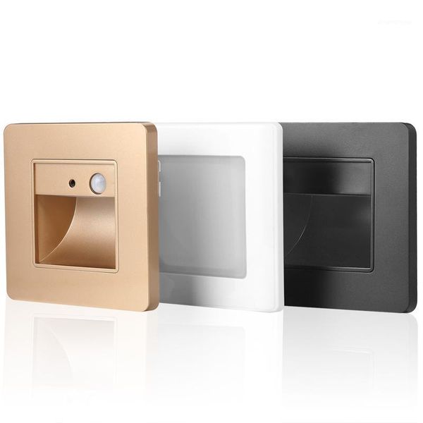 

4pcs led stair wall light 220~240v pir motion sensor ressessed in step lamp stairs living room bedroom kitchen aisle night light1