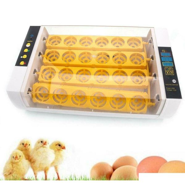 

new automatic 24 digital chick bird egg incubator hatcher temperature control h6coh