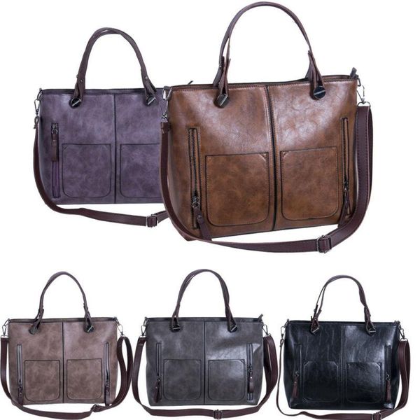 

fashion luxury women leather handbag shoulder purse messenger satchel big women bag casual female bags trunk tote