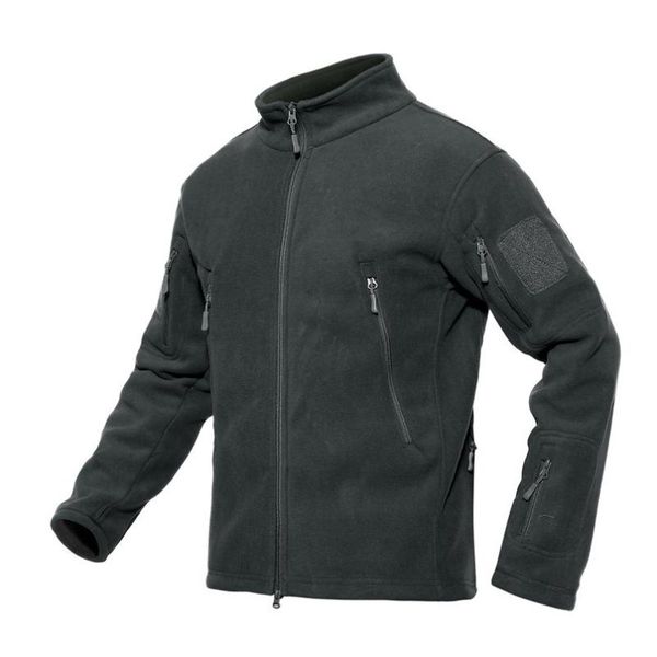 

man outdoor winter fleece tactical hiking camping jackets soft shell thermal thicken army combat windbreaker jackets, Blue;black