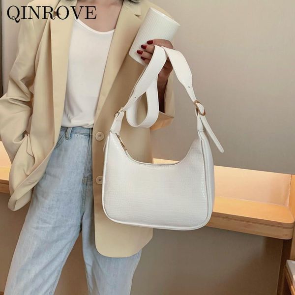 

women shoulder bag crossbody bag female vintage handbags hobos solid color alligator-pattern small pu leather soft