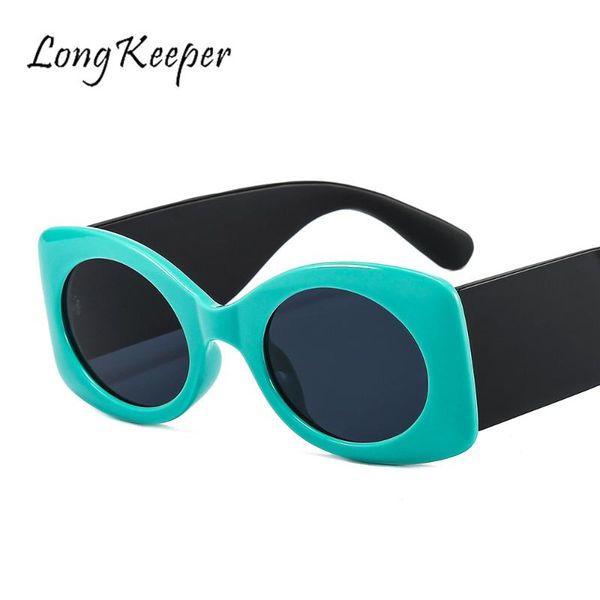

longkeeper vintage oval sunglasses women brand designer sunglasses round punk sun glasses female male eyeglasses, White;black