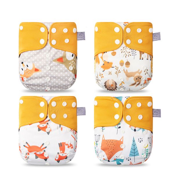 

elinfant baby cloth diaper coffee fiber pocket nappies washable reusable diapers fit ~ baby labs pants breathable lj201026