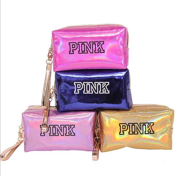 

бесплатной доставка epacket новой косметика сумка pink laser cosmetic bag водонепроницаемого макияж сумка женщина лазерная вспышка алмазные