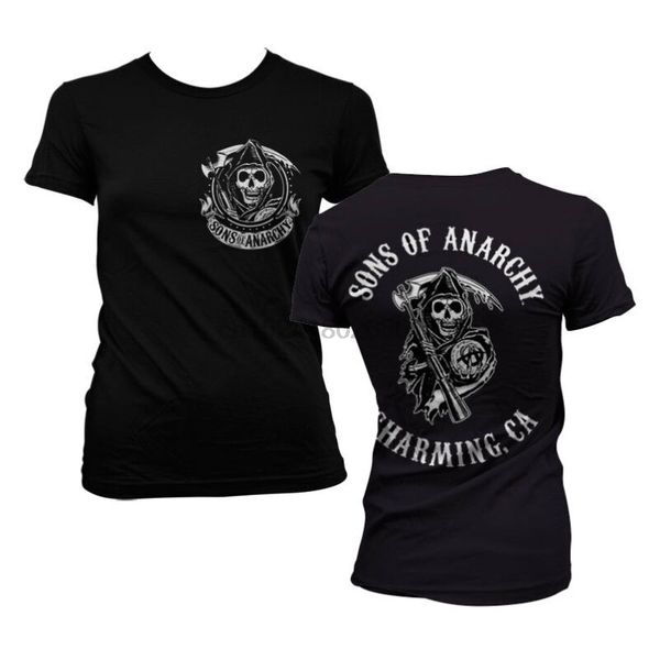 

official licensed soa full ca backprint women's fitted t-shirt s-xxl (black) sport hooded sweatshirt hoodie