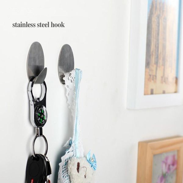 

6pcs/set stainless steel bathroom hook bathroom wall hanger wall hook clothes hanger rack holder accessory ic9726041