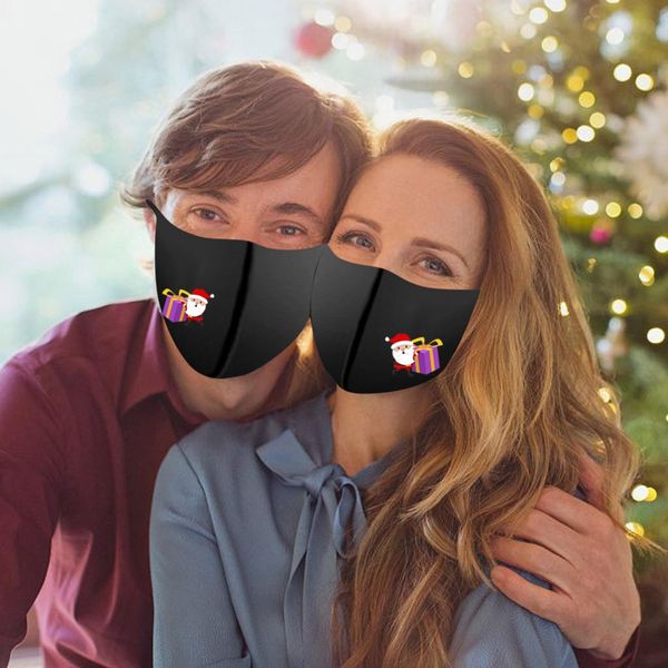 

creative new printing mascarillas 5pc christmas funny mouth masks dustproof windproof face shield black mask filter cover
