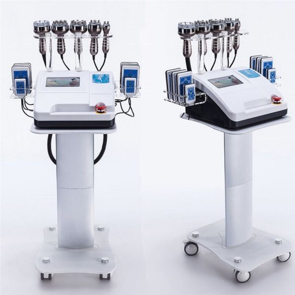

portable slimming instrument bio ultra cavitation unoisetion y radiofrecuencia fat loss machine with lipo laser pads