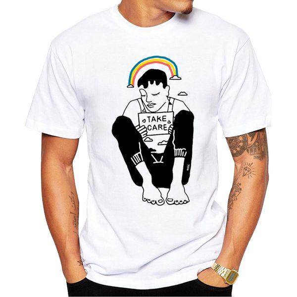 

teehub new arrivals fashion take care men t-shirt short sleeve tee funny man printed tshirts hipster sport hooded sweatshirt hoodie