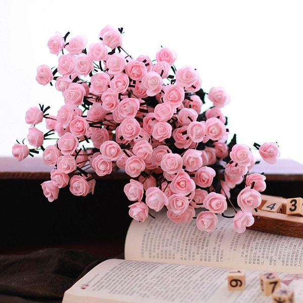 

decorative flowers & wreaths 15 heads artificial bouquets of roses peony bouquet fake for home wedding decoration indoor improve