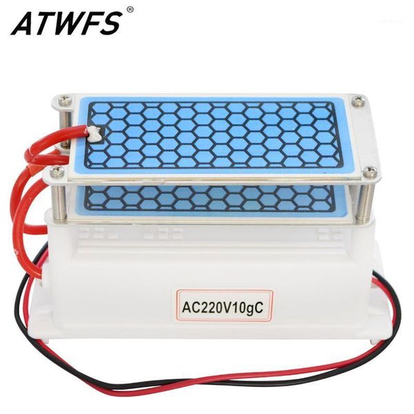 

atwfs portable ozone generator 220v/110v 10g double sheet ceramic plate integrated ozone generator water air ozonizer1