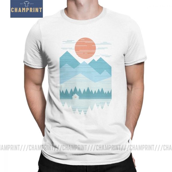 

cabin in the snow mountains wilderness hiking trekking outdoors camping novelty tees clothes sport hooded sweatshirt hoodie men t shirt