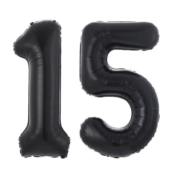 

40inchblack balloon banner 18 21 30 40 50 60 birthday party decoration birthday letter number foil balloon kid sqcsud
