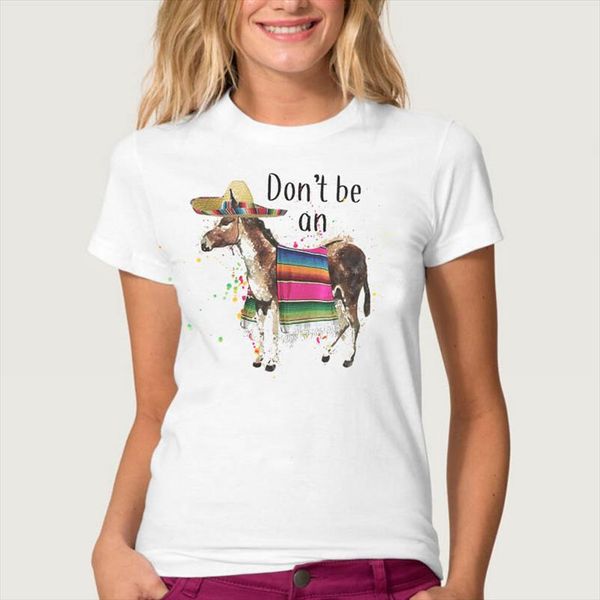 

женщины thirts fox paint cute fashion summer tee damies одежда футболка повседневная напечатанная женщина женская футболка с коротким рукаво, White