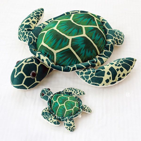 

20cm 40cm 60cm 80cm large size soft turtle plush toys 3d simulation tortoise marine animal stuffed doll sleeping pillow gift wmticl