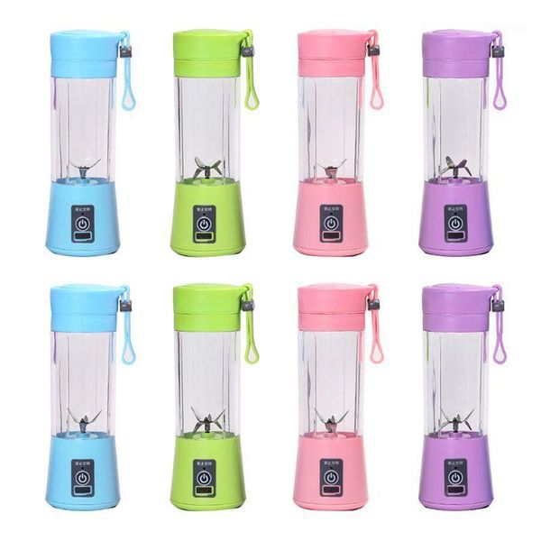 

blender 4/6 blades portable usb rechargeable mixer for smoothie fruit juice milk shakes1