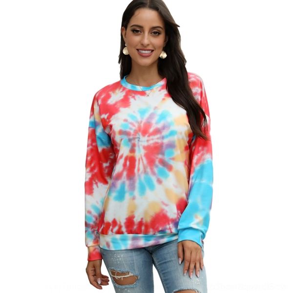 

lbgrz positioning new autumn sweater winter and tie-dyed positioning printed women's new autumn sweater and winter tie-dyed women, Black