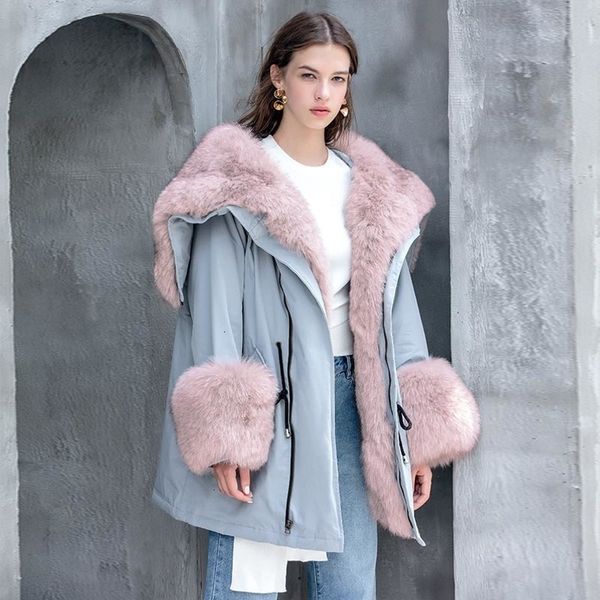 

coat with hat duck feather fur neck dress