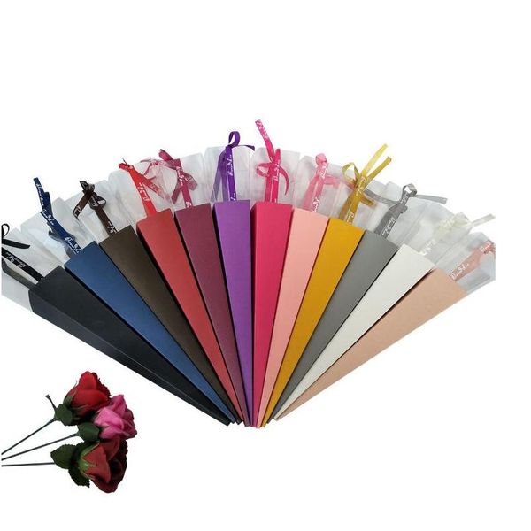 

creative single rose box valentine's day gift rose box high grade single flower bundle gift boxs single flower packing material