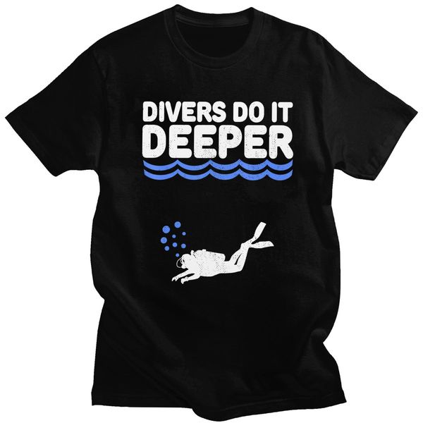 

unique scuba diving tee for short sleeves divers do it deeper underwater adventure dive apparel hooded sweatshirt hoodie men t shirt