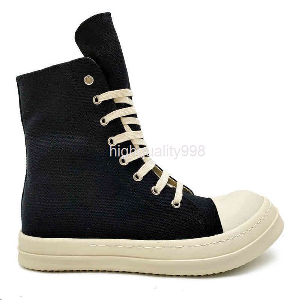 

dress shoes rick black thick bottom increase dark owens mens canvas casual short boots female board retro dissol dw4p