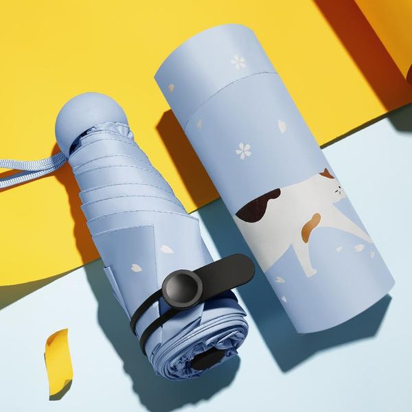 

мини капсула зонтик 5 складной дождь и солнце черный солнцезащитный покрытие зонт складной карманный женщины umbrellara в женщины jllevu mx