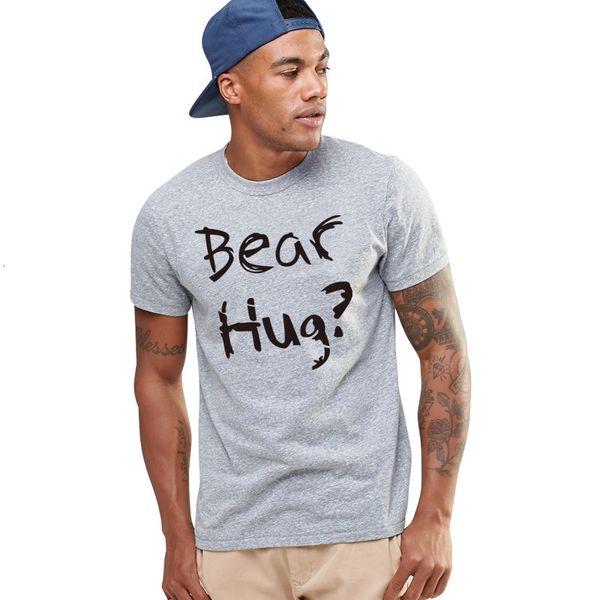 

hug summer s-4xl cotton bear men boys letter print t-shirt animals print short sleeves lover shirt gift h9, White;black