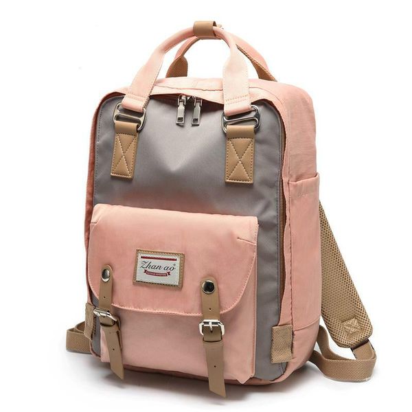 

patchwork backpack women large capacity waterproof backpack bags for women students fashion vintage mochilas